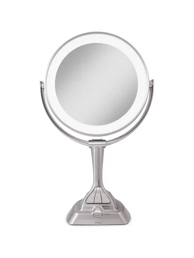 Zadro Led Variable Light Vanity Mirror With Smart Dimmer 1x/10x Magnification In Satin Nickel