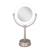 Zadro Lexington Lighted Makeup Mirror With 10x/1x Magnification In Rose Gold