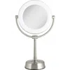 Zadro Lexington Lighted Makeup Mirror With 10x/1x Magnification In Satin Nickel
