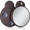 Zadro Lighted Compact Mirror With 10x Magnification & Retractable Suction Cups In Brown