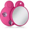 Zadro Lighted Compact Mirror With 10x Magnification & Retractable Suction Cups In Pink