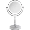 Zadro Lighted Makeup Mirror With 10x/1x Magnifications & Cordless In Chrome