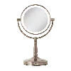 Zadro Lighted Makeup Mirror With 10x/1x Magnifications & Cordless In Rose Gold