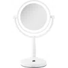 Zadro Lighted Makeup Mirror With 10x/1x Magnifications & Cordless In White