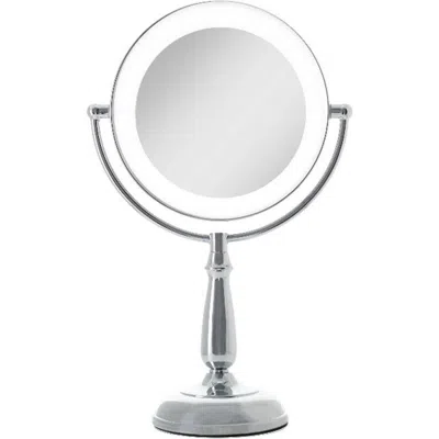 Zadro Lighted Makeup Mirror With 5x/1x Magnification & Touch Base Controls In Chrome
