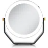 Zadro Lighted Makeup Mirror With 5x/1x Magnifications, Swivel & Battery In Black