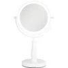 Zadro Lighted Makeup Mirror With 8x/1x Magnifications In White