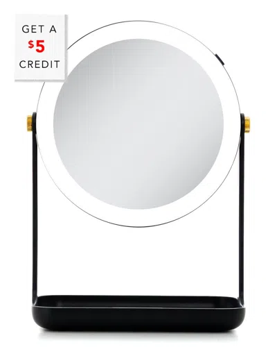 Zadro Lighted Makeup Mirror With Accessory Tray & Phone Holder With $5 Credit In Black