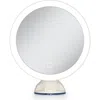 Zadro Lighted Wall Mounted Suction Cup Makeup Mirror With 10x Magnification In Pattern