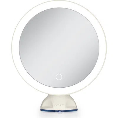 Zadro Lighted Wall Mounted Suction Cup Makeup Mirror With 10x Magnification In Pattern