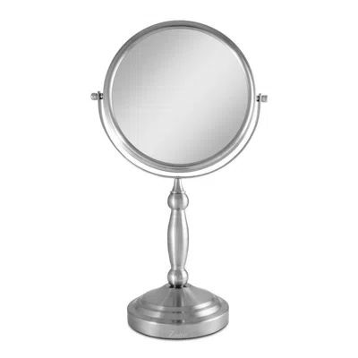 Zadro Makeup Mirror With 10x/1x Magnification - Satin Nickel