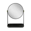 Zadro Makeup Mirror With 5x/1x Magnification, Tray & Phone Holder - Black In Black