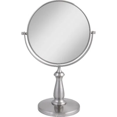 Zadro Makeup Mirror With 8x/1x Magnifications In Satin Nickel