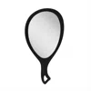 Zadro Medium Teardrop Handheld Mirror With Curved Handle - Black Onyx In Black