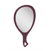 Zadro Medium Teardrop Handheld Mirror With Curved Handle - Purple Garnet In Purple