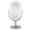 Zadro Newport Led Lighted Makeup Mirror With 5x/1x, Touch Control - Satin Nickel