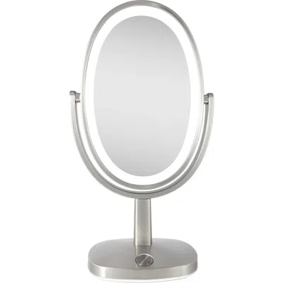 Zadro Newport Lighted Makeup Mirror With 5x/1x Magnification & Touch Pad In White