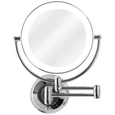Zadro Next Generation Chrome Finish Led Light Wall Makeup Shaving Mirror