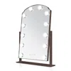Zadro Scalloped Edge Hollywood Led Vanity Mirror - Chocolate In Brown