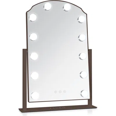 Zadro Scalloped Edge Hollywood Led Vanity Mirror In Silver