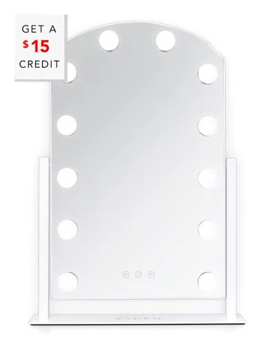 Zadro Scalloped Edge Hollywood Led Vanity Mirror With $15 Credit In White