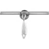 Zadro Shower Squeegee With Ergonomic Handle & Wall Mounting Bracket In Clear Acrylic