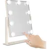 Zadro Small Vertical Hollywood Makeup Mirror With Lights In Neutral