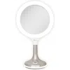 Zadro Solana Lighted Makeup Mirror With 8x/1x Magnification & Touch Pad In Satin Nickel