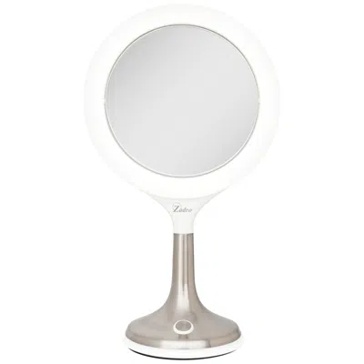 Zadro Solana Satin Nickel 1x/8x Led Variable Lighted Makeup Mirror