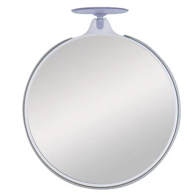 Zadro Travel Mirror With 10x/5x Magnifications, Suction Cup - Gray