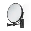 Zadro Wall Mounted Makeup Mirror With 8x/1x Magnification - Black In Black