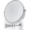 Zadro Wall Mounted Makeup Mirror With 8x/1x Magnifications In Chrome