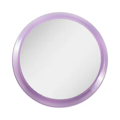 Zadro Wall Mounted Shower Mirror With 5x & Suction Cups - Purple