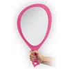 Zadro Xl Teardrop Handheld Mirror With Handle In Bright Pink