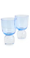 Zafferano Party Dots Tumbler Set Of 6 Transparent In Transparent