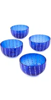 Zafferano Perle Bowl Set Of 4 Blue In Blue