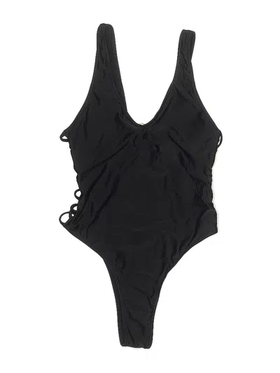 Pre-owned Zaful Bodysuit In Black