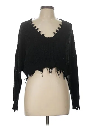 Pre-owned Zaful Cardigan Sweater In Black