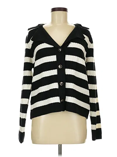 Pre-owned Zaful Cardigan Sweater In Black