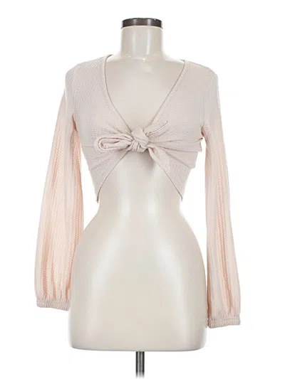 Pre-owned Zaful Cardigan Sweater In Brown