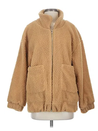 Pre-owned Zaful Cardigan Sweater In Brown