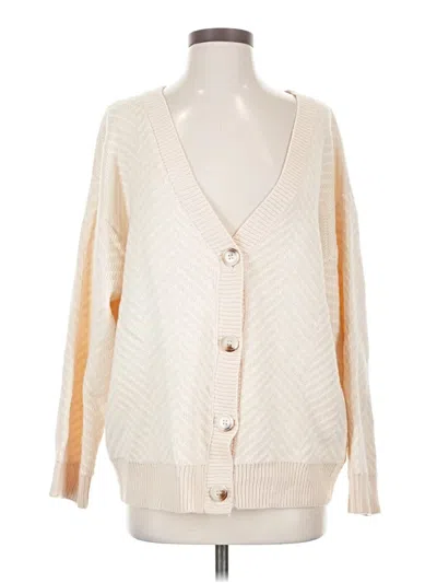 Pre-owned Zaful Cardigan Sweater In Ivory