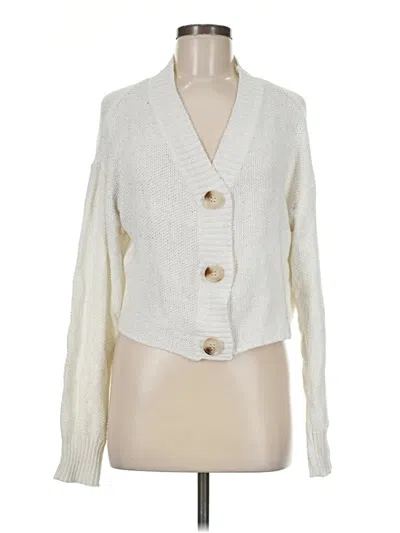 Pre-owned Zaful Cardigan Sweater In Ivory