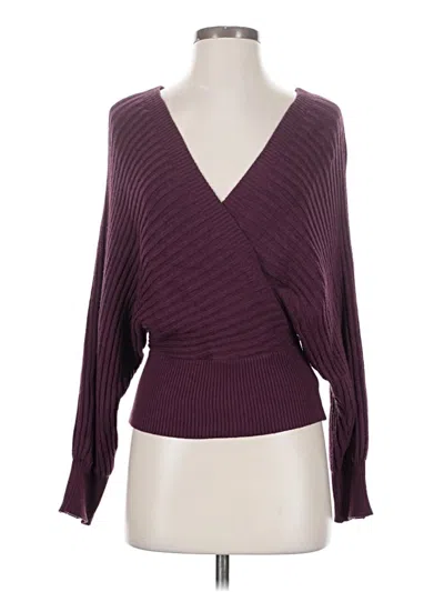 Pre-owned Zaful Cardigan Sweater In Purple