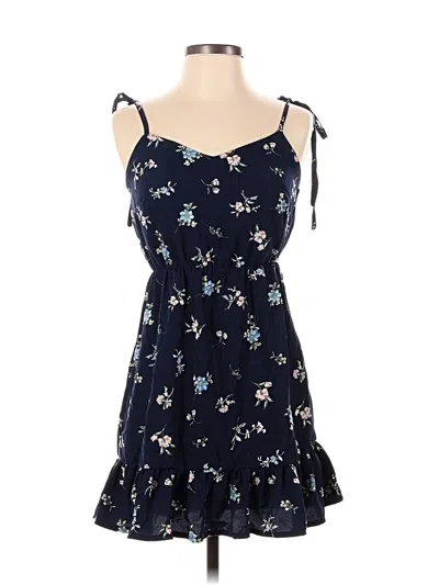 Pre-owned Zaful Casual Dress In Blue