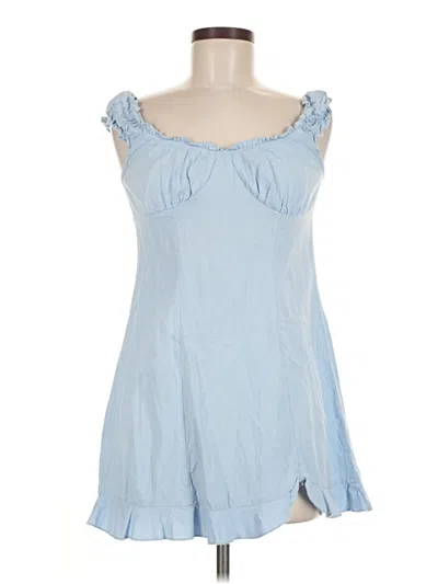 Pre-owned Zaful Casual Dress In Blue