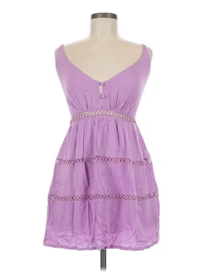 Pre-owned Zaful Casual Dress In Purple