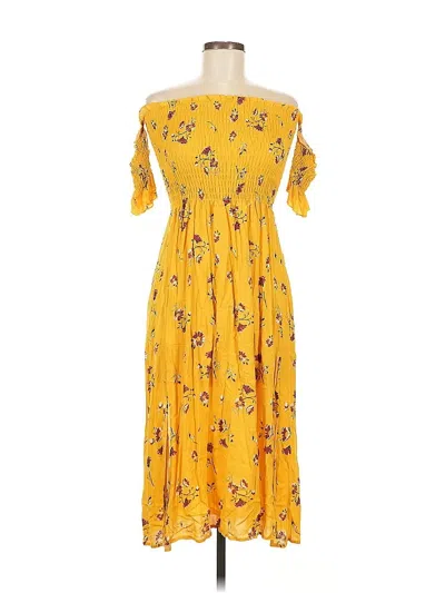 Pre-owned Zaful Casual Dress In Yellow