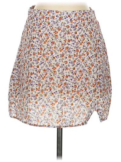 Pre-owned Zaful Casual Skirt In White