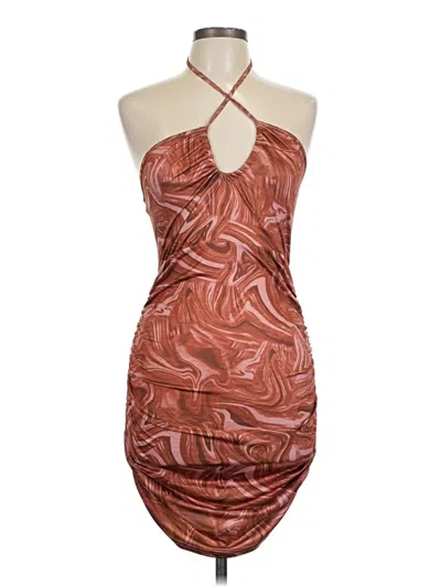 Pre-owned Zaful Cocktail Dress In Brown